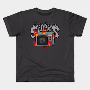 burn it sucks Kids T-Shirt